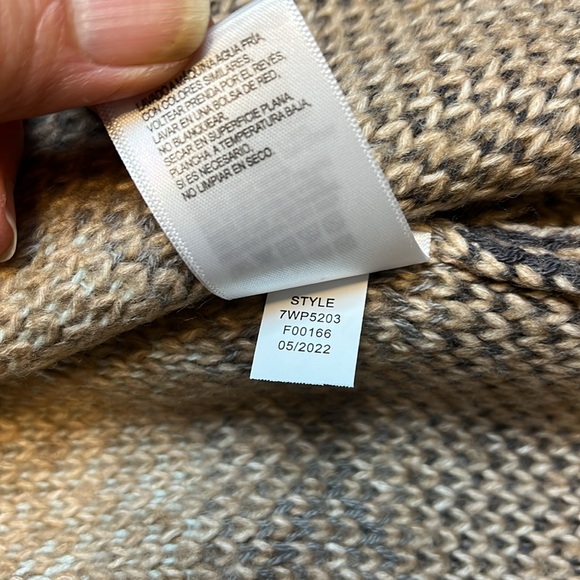 NWT LUCKY BRAND  Southwest Print Open Front Tie Cardigan Sweater Womens S - Picture 14 of 14